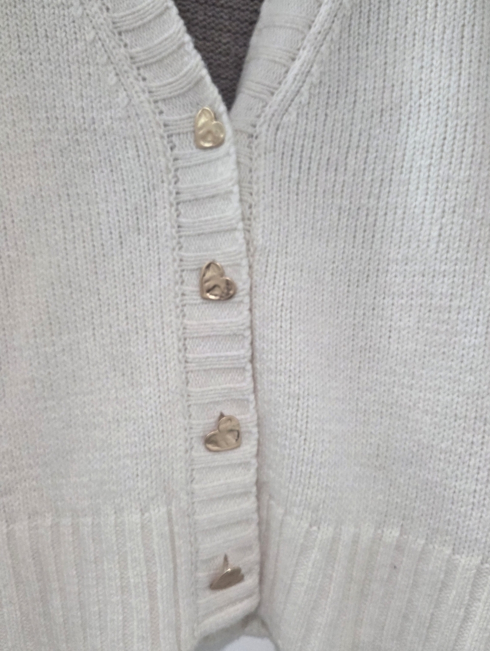 Splendid Hartley Wool Blend Knit Cardigan Sweater with Heart Details - Picture 8 of 11